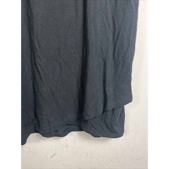 Athleta La Palma Dress Size XXS  2XS Black Crossover Layered Hem Sleeveless - Picture 2 of 7